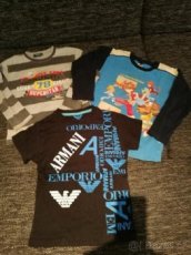 PRODÁM 3 KUSY CHLAPECKÝCH TRIČEK VEL 122/128, 134