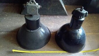 industriální lampa  smalt