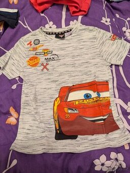 Tricko Mickey mouse 80 a blesk mc queen 2-3 roky