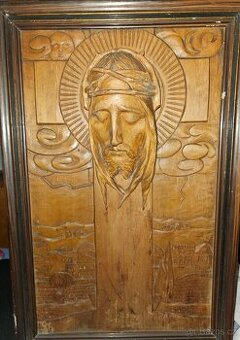 Dreveny obraz Jezise