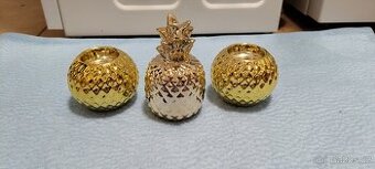 Deko ananas a svícny