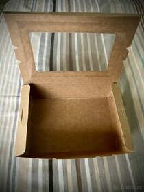pap. krabička na jídlo s oknem - 1