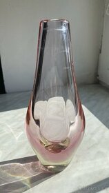 Hutní sklo - váza - 1