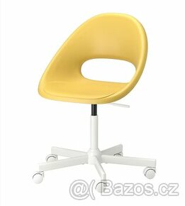 IKEA Otočná židle, žlutá/bílá ELDBERGET / MALSKÄR - 1