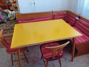 jídelní lavice, stůl, židle