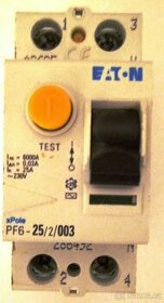 Jednofázový modulový proudový chráníč Eaton PF6-25/2/003 AC