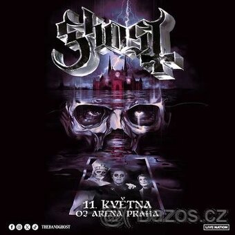 GHOST: World Tour 2025 VIP KLUBOVÉ PATRO, 11.5.2025 O2 ARENA
