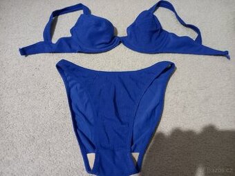 Dámské bikiny plavky 38 B modré, zelené, žluté