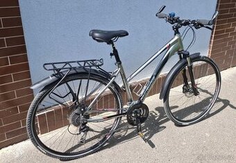 Dámské krosové kolo MERIDA Crossway 100 Shiny Dark Silver