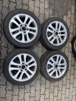 Alu disky 5x120 z vozu BMW řada 3, pneu zimní