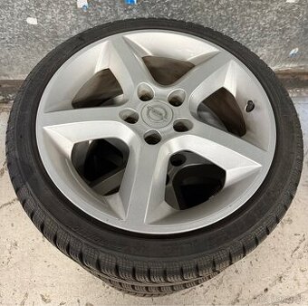 Prodám ALU kola r17 Opel Astra G Vectra Zafira zimní pneu
