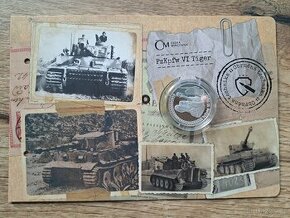 Stříbrná mince PzKpfw VI Tiger 1OZ