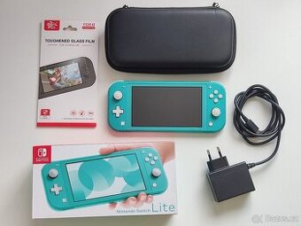 Switch Lite Jailbreak +10 HER tyrkysová