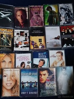 kazety -Bolton,Enigma,Stewart,Clapton,Cranberries,