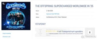 The Offspring Praha 2.10. 1x Stání před pódiem