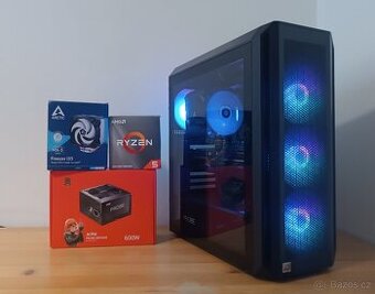 Herní Počítač | Ryzen 5 6c/12t | RX 5700 XT 8GB | 16GB DDR4