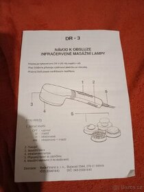 Masážní přístroj s infrasvetlem