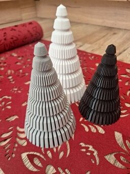 Set krásných vánočních minimalistických stromečků