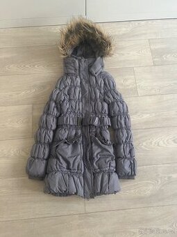 Zimni teplou delši bundu vel.146-152 věk 10/12let