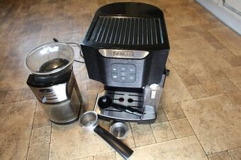 Pákový kávovar + mlýnek