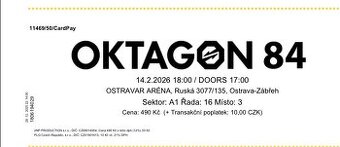 Vstupenka Oktagon 84 Ostrava