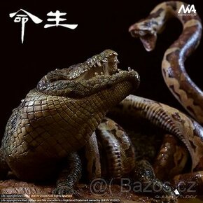 Queen Studios - Rock Python and Nile Crocodile
