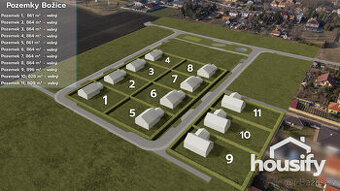 Prodej stavebního pozemku 809 m² - Božice