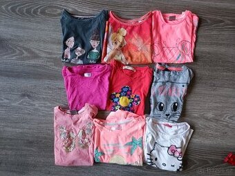 9x tričko vel. 110 s krátkým rukávem