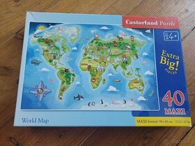Maxi puzzle Mapa světa
