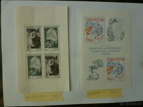 Poštovní známky - aršíky ČSSR 1-10