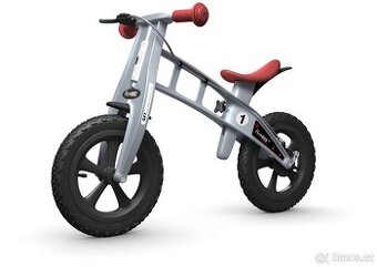 FirstBike Cross Silver + košík a adaptér na snížení sedátka