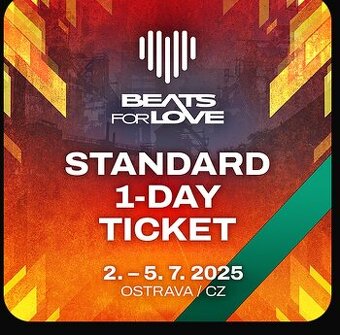 2x vstupenka beats for love sobota 5.7.25