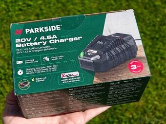 Rychlonabíječka Parkside 20V 4.5A - nová