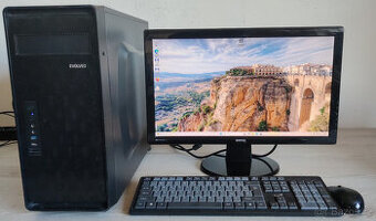 PC sestava-2x3.5Hz-8GB RAM-128GB+500GBHDD-22LCD-W11