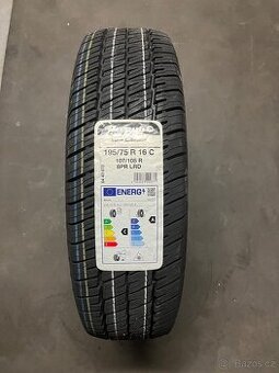 4ks NOVÉ PNEUMATIKY BARUM VANIS ALLSEASONS 195/75/16 C 107/1