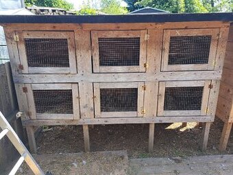 Kralíkárny - 2 x 6 kotců Sleva