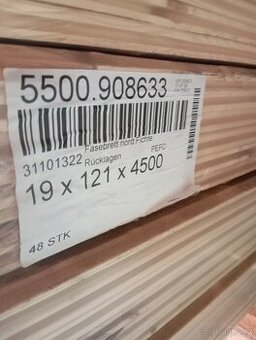 Palubky smrk 19 mm novy