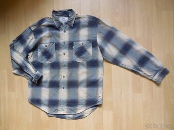 pánská Levi´s modrohnědá košile, flanel , dl. ruk, L/40