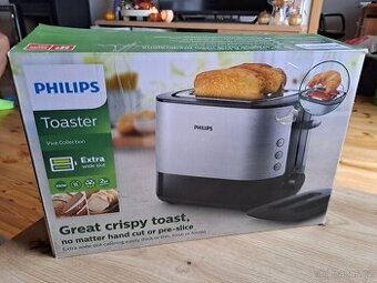 Toastovač Philips s širokým opékacím otvorem