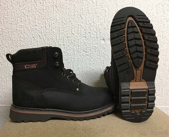 NOVÉ - pánské - KOŽENÉ podzim - zima - vel. 41 - 42