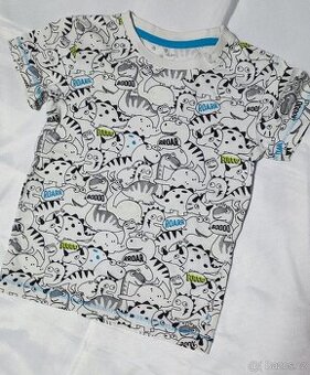 Dětské tričko s dinosaury, vel. 3-40rooy