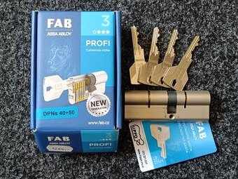 Vložka, zámek - FAB 4.00/BDPNs 40+50 4 klíče