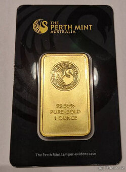 1 uce zlaté slity 999,9