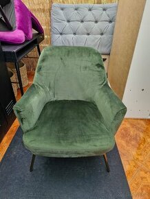 Sametové koktejlové křeslo Chisa