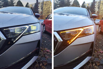 2x 100% originální světla Škoda Octavia 4 facelift Matrix