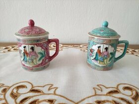 Malované hrnky s víčkem