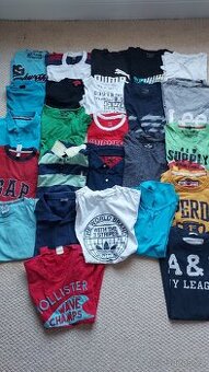 25× pánská trička a polokošile S–M – balík pro další prodej