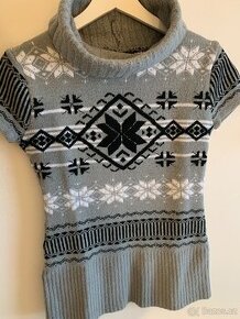 Dámský svetr-rolák s krátkým rukávem, vel. M/L, zn. Luxero