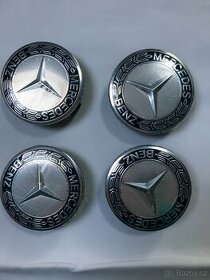 Mercedes Benz - Středové pokličky - Modré/Klasické