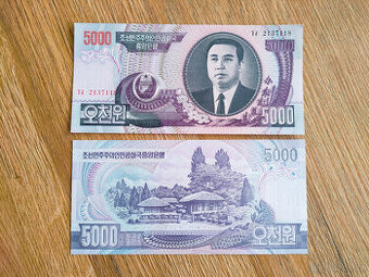Severní Korea - 5000 Won - s Kimem